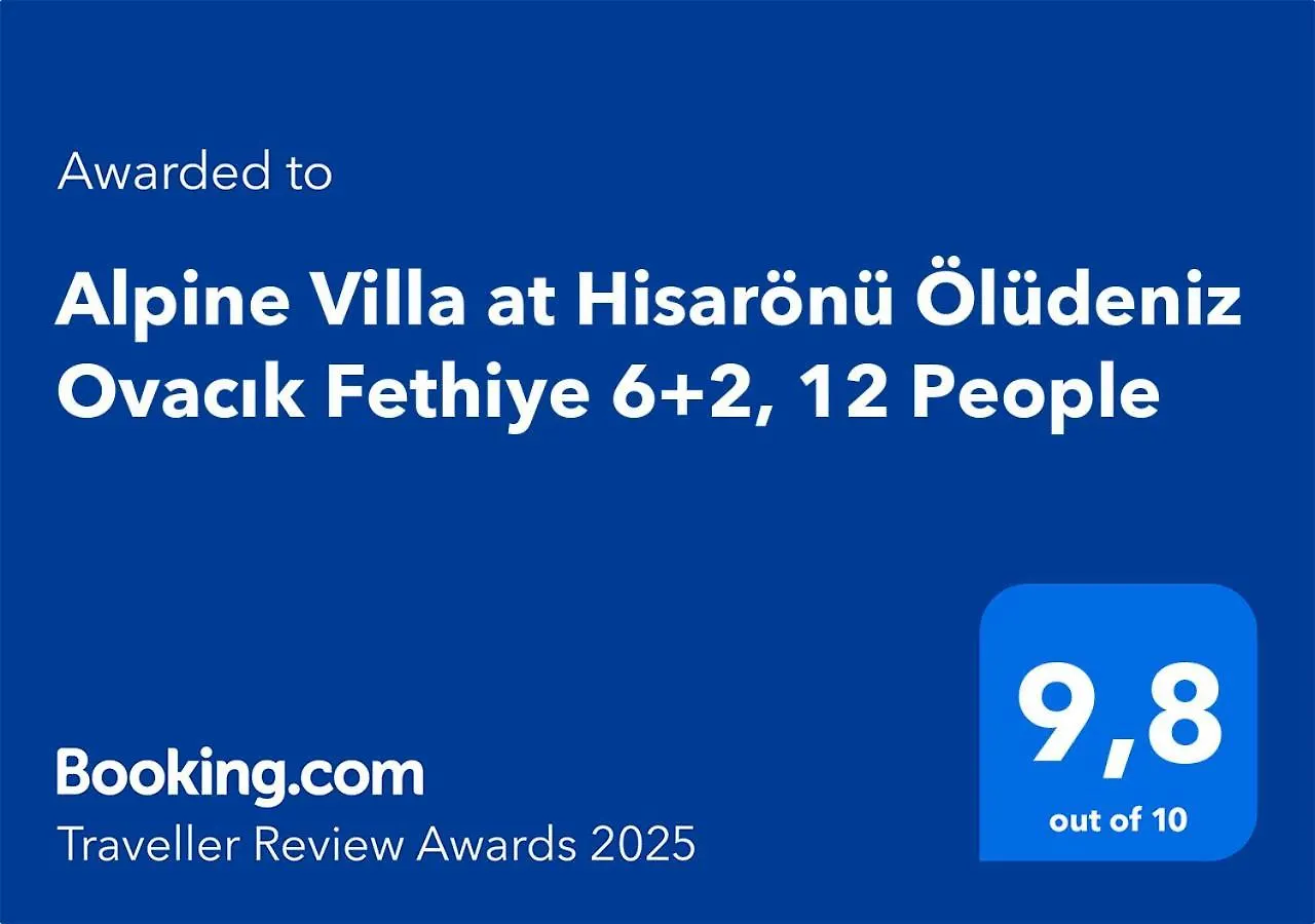 Alpine Villa At Hisaroenue Oeluedeniz Ovacik Fethiye 6+2, 12 People 0*,  Турция